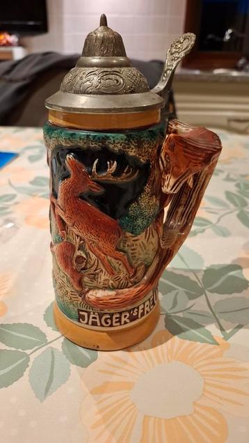Vintage Duitse Bierpul Jäger's Freud beschikbaar voor biedingen