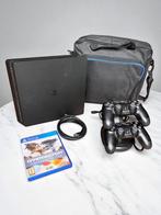 PS4 Hele Goede Conditie, Zwart, Met 2 controllers, Ophalen of Verzenden, Slim