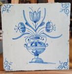 Antieke Delftsblauwe tegel 13x13 cm, Ophalen of Verzenden