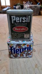 Retro blikken Persil en Fleuril, Ophalen of Verzenden, Overige