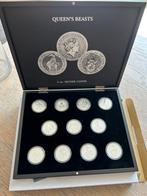 Queen’s Beasts – Complete set 11 munten – 2 oz zilver (.999), Ophalen of Verzenden, Overige landen, Zilver