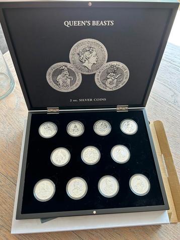 Queen’s Beasts – Complete set 11 munten – 2 oz zilver (.999) beschikbaar voor biedingen