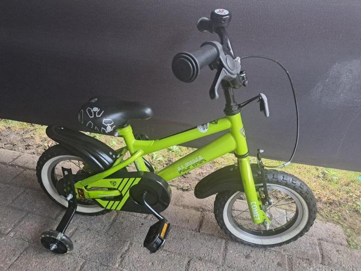 Kinderfietsje 12 inch Alpina 60 euro ., Fietsen en Brommers, Fietsen | Kinderfietsjes, Gebruikt, Minder dan 16 inch, Zijwieltjes