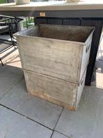 3 zinken bakken, Tuin en Terras, Bloembakken en Plantenbakken, Ophalen, Gebruikt, Minder dan 30 cm, Minder dan 60 cm