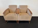 Twee klassieke lounge stoelen, Ophalen, Gebruikt, 75 tot 100 cm, 50 tot 75 cm