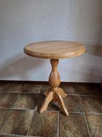Eiken bijzet tafel, Huis en Inrichting, Tafels | Bijzettafels, Rond, 55 tot 75 cm, Zo goed als nieuw, Ophalen