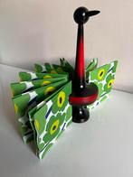 Vintage Fins Design Aarikka Houten Peacock Servethouder 70’s, Ophalen of Verzenden