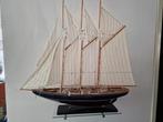 1 meter breed modelboot 3 master houten zeilboot, Hobby en Vrije tijd, Modelbouw | Boten en Schepen, Ophalen, Zo goed als nieuw
