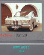 Vp20 autokaartje bmw 2000 ---- 1965 -- afmeting 5 x 5 cm, Ophalen of Verzenden, Zo goed als nieuw, Auto's