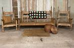 Eikenhouten Bank en Stoelen. Voor binnen- en buiten gebruik., Ophalen