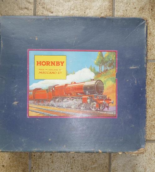 Hornby meccanotrein met sleutel opwind jaren 50,M1 PERSONTAG, Antiek en Kunst, Antiek | Speelgoed, Verzenden