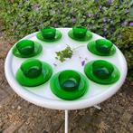 Vintage schaaltjes en bordjes Arcoroc Sierra groen, Huis en Inrichting, Keuken | Servies, Gebruikt, Overige typen, Ophalen of Verzenden