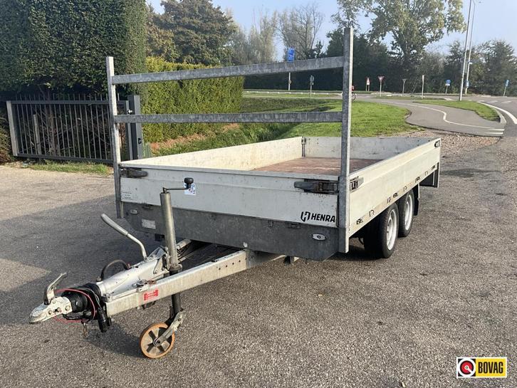 Henra PL35DS Plateauwagen 3500 kg totaalgewicht, Auto diversen, Aanhangers en Bagagewagens, Gebruikt