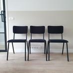 Kick Collection Stoelen - Zwart Velvet, Huis en Inrichting, Stoelen, Ophalen, Gebruikt, Drie, Zwart