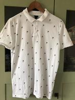 Poloshirt H&M wit met palmbomen maat S, Wit, Ophalen of Verzenden, Zo goed als nieuw, H&M