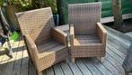 2 robuuste Hartman tuinstoelen, Ophalen, Gebruikt, Kunststof