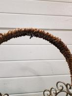 Hangmandje riet, met metalen versiersels, Ophalen of Verzenden, 'T Olde Gre-j, Info@toldegrej.nl, Endepoelstraat 20f Didam