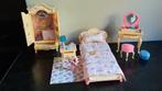 barbie slaapkamer geel met extra accessoires, Ophalen of Verzenden, Gebruikt, Barbie