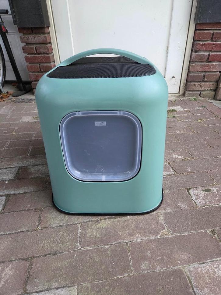 Rotho MyPet kattenbak met boveninstap, Dieren en Toebehoren, Kattenbakken, Zo goed als nieuw, Gesloten, Ophalen