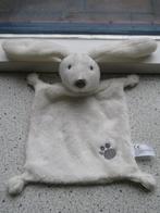 Knuffeldoek konijn konijntje merk Nicotoy wit velours goud-, Kinderen en Baby's, Speelgoed | Knuffels en Pluche, Ophalen of Verzenden