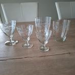 Prachtig antiek vintage geslepen glasservies, Ophalen