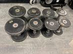 Rubberen dumbells 2-3-4 en 6 kg gewichten, Sport en Fitness, Ophalen of Verzenden, Gebruikt, Dumbbell