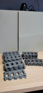 Lego Treinrails - 17 Recht, 8 Bocht, Kinderen en Baby's, Speelgoed | Duplo en Lego, Ophalen of Verzenden, Gebruikt, Losse stenen