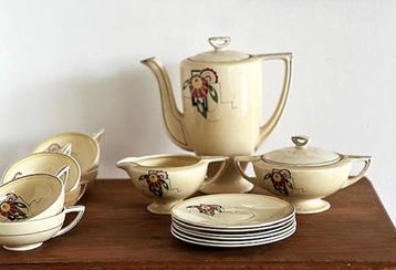 art deco theeservies uit 1930 beschikbaar voor biedingen