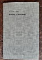 W.H. Auden - Address to the Beasts ( Bibliofiele Uitgave), Ophalen of Verzenden, Zo goed als nieuw