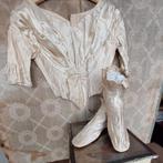 Oud oude antieke zijde zijden bruids bodice lijfje creme, Antiek en Kunst, Ophalen of Verzenden