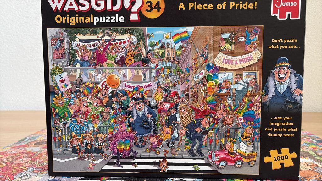 Was Gij? puzzel “A piece of Pride” nr 34, 1000 stukjes., Ophalen of Verzenden, 500 t/m 1500 stukjes, Zo goed als nieuw, Legpuzzel