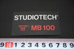 sticker studiotech MB100 *, Ophalen, Zo goed als nieuw