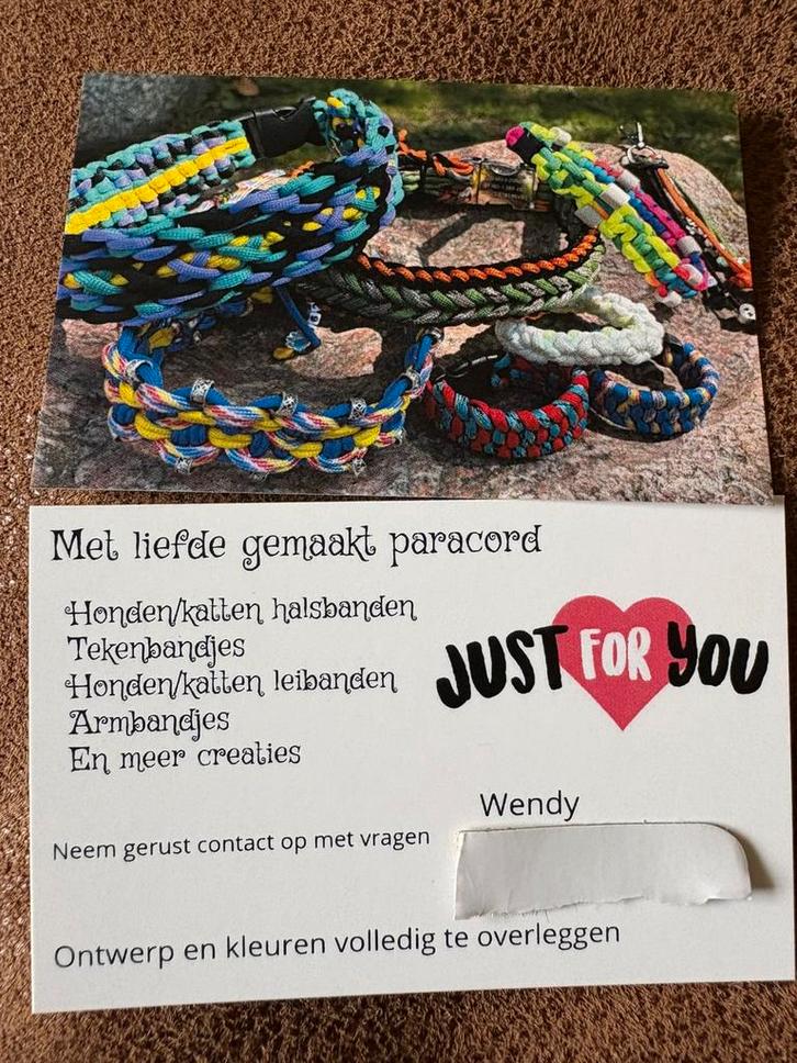 Met liefde gemaakt op bestelling, Dieren en Toebehoren, Hondenhalsbanden en Penningen, Zo goed als nieuw, Ophalen of Verzenden