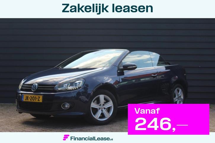 Volkswagen Golf Cabriolet 1.4 TSI - AUTOMAAT - LEDER - NAVIG, Auto's, Volkswagen, Bedrijf, Lease, Financial lease, Golf, ABS, Airbags