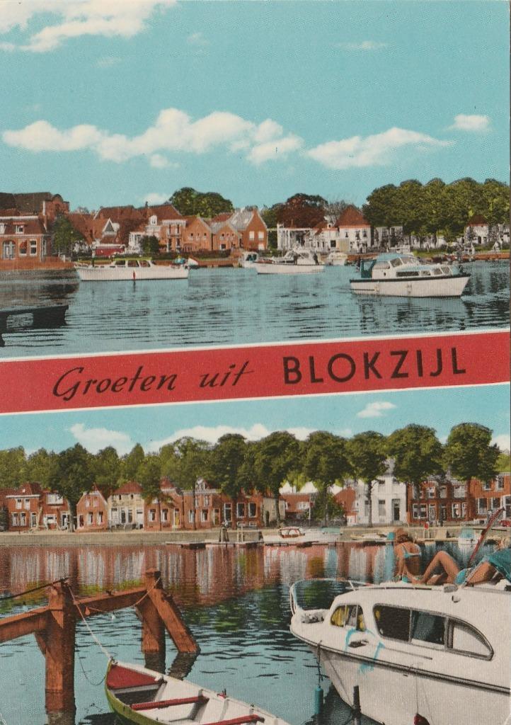 BLOKZIJL Haven Groeten, Verzamelen, Ansichtkaarten | Nederland, Gelopen, Overijssel, 1960 tot 1980, Verzenden