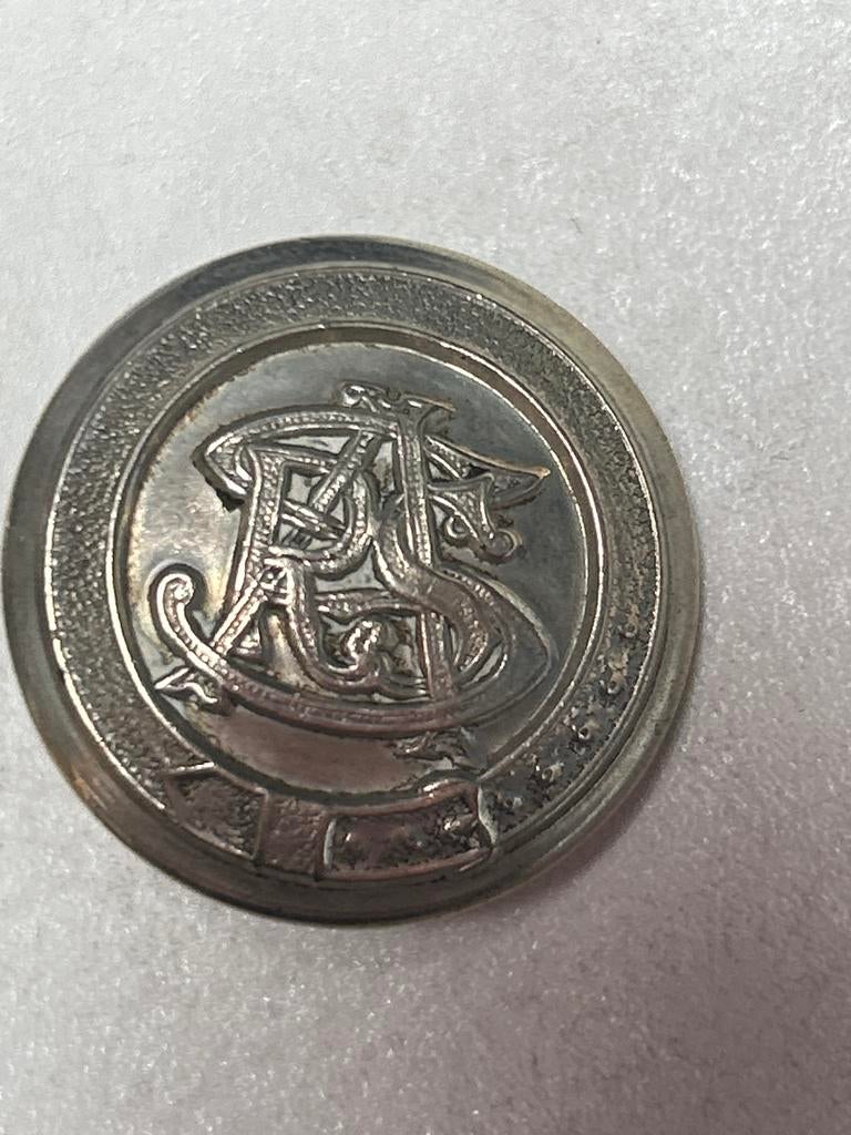 Zuid Afrikaanse Militaire Spoorweg Knoop SA Spoorwegen, Ophalen of Verzenden, Gebruikt, Stad of Land, Button