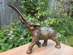 Massief brons, bronzen olifant, Antiek en Kunst, Antiek | Koper en Brons, Ophalen