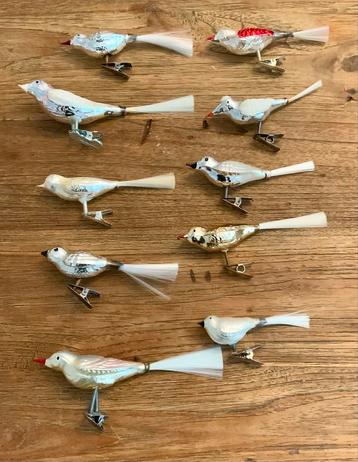 Antieke kerstvogeltjes oude kerst vogeltjes beschikbaar voor biedingen