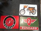 Zundapp plaat staal/blik 3  x  maat 20x30 cm Bieden per stuk, Ophalen of Verzenden, Nieuw