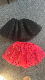 Tule rokjes glitter roze en zwart one size carnaval, Ophalen of Verzenden, Zo goed als nieuw, Maat 38/40 (M), Carnaval