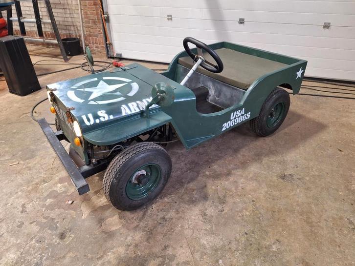 110cc mini willys jeep, Hobby en Vrije tijd, Modelbouw | Auto's en Voertuigen, Gebruikt, Auto, Groter dan 1:32, Overige merken