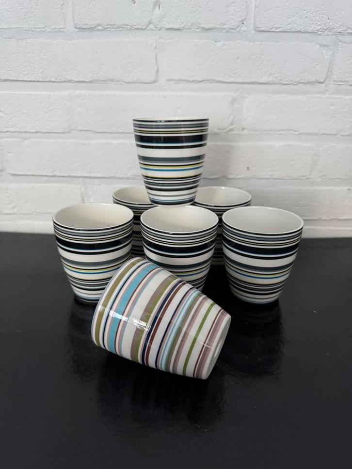 Iittala Origo mokken set - 7 stuks, Antiek en Kunst, Kunst | Designobjecten, Ophalen of Verzenden