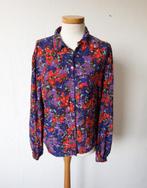 Multicolor blouse mt L van Anna blouse met leuke manchetten, Maat 38/40 (M), Overige kleuren, Anna van Toor, Verzenden