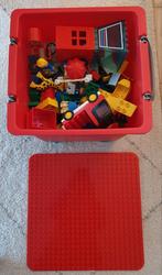 Duplo met plaat. Vliegveld trein rail station blokken poppen, Kinderen en Baby's, Speelgoed | Bouwstenen, Ophalen, Gebruikt