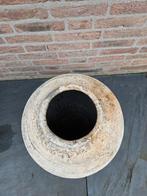 Stoere stenen pot - 40x50 cm, Tuin en Terras, Bloempotten, Ophalen