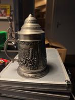 Tinnen bierpul met dieren patronen, Antiek en Kunst, Antiek | Tin, Ophalen