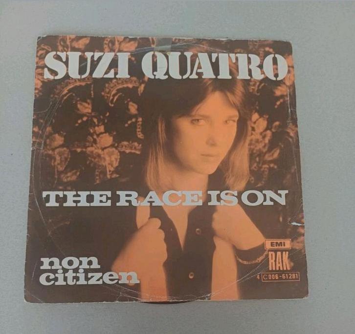 Suzi Quatro  - The Race Is On, Cd's en Dvd's, Vinyl Singles, Gebruikt, Single, Pop, 7 inch, Ophalen of Verzenden