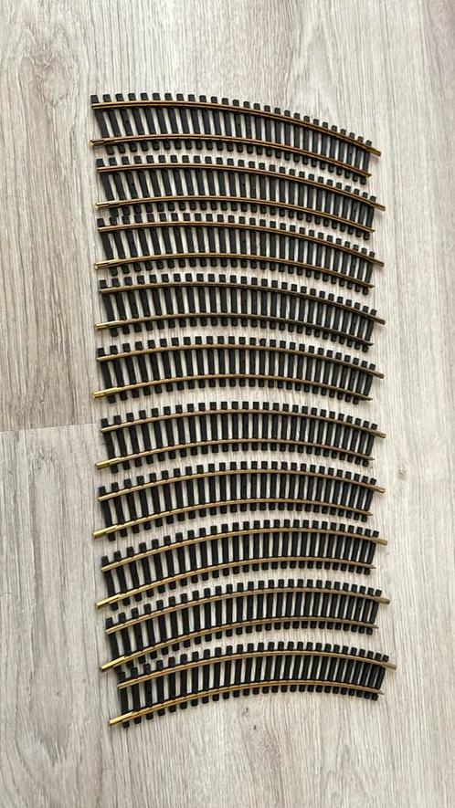 Fleischmann H0 rails 10x bocht nr 6025 in nette staat, Hobby en Vrije tijd, Modeltreinen | H0, Gebruikt, Rails, Gelijkstroom, Fleischmann