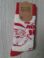 Unisex sokken Ho Ho Ho 36-43, Ophalen of Verzenden, Nieuw, Overige maten, Wit