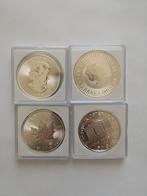 4 Troy ounces zilver. Maple Leaf Philharmoniker Kangaroo, Verzenden, Zilver